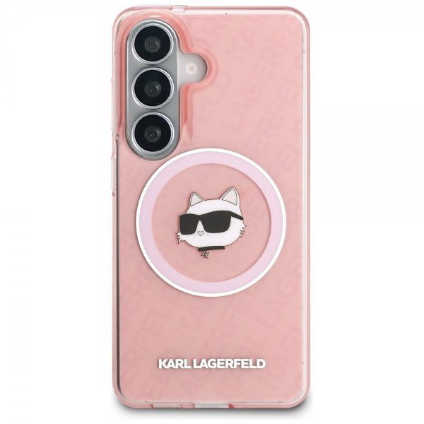 Karl Lagerfeld Samsung Galaxy S26 Cover Choupette MagSafe Pink