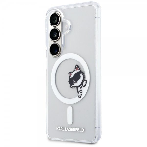 Karl Lagerfeld Samsung Galaxy S26 Cover Choupette Peekaboo MagSafe Transparent