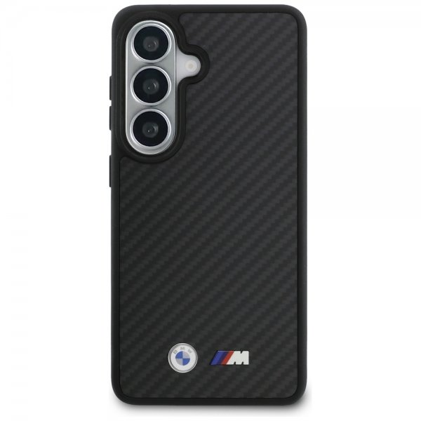 BMW Samsung Galaxy S26 Cover Kevlar MagSafe M Logo Sort