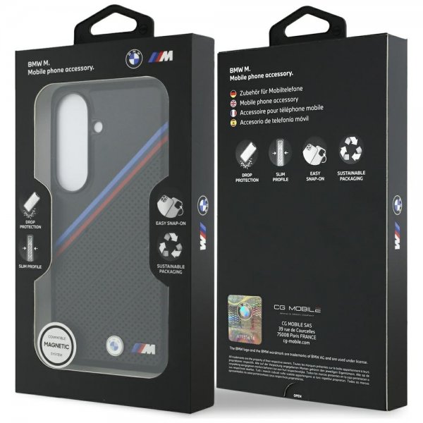 BMW Samsung Galaxy S26 Cover Tricolor MagSafe Sort