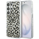 Guess Samsung Galaxy S26 Ultra Cover Leopard Print MagSafe Sort Hvid