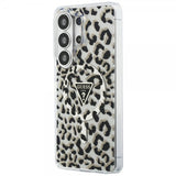 Guess Samsung Galaxy S26 Ultra Cover Leopard Print MagSafe Sort Hvid