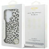Guess Samsung Galaxy S26 Ultra Cover Leopard Print MagSafe Sort Hvid
