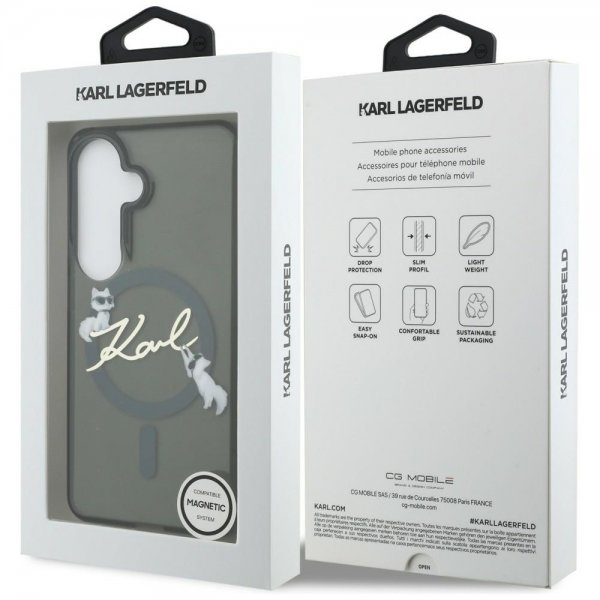Karl Lagerfeld Samsung Galaxy S26 Plus Cover Script MagSafe Sort