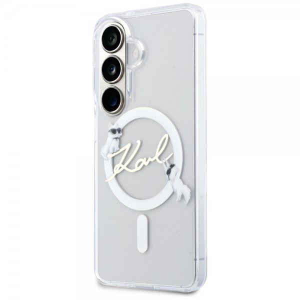 Karl Lagerfeld Samsung Galaxy S26 Plus Cover Script MagSafe Transparent