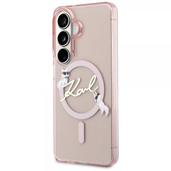 Karl Lagerfeld Samsung Galaxy S26 Cover Script MagSafe Rosa