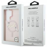 Karl Lagerfeld Samsung Galaxy S26 Ultra Cover Script MagSafe Pink