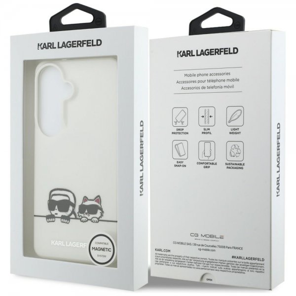 Karl Lagerfeld Samsung Galaxy S26 Cover Peekaboo MagSafe Transparent