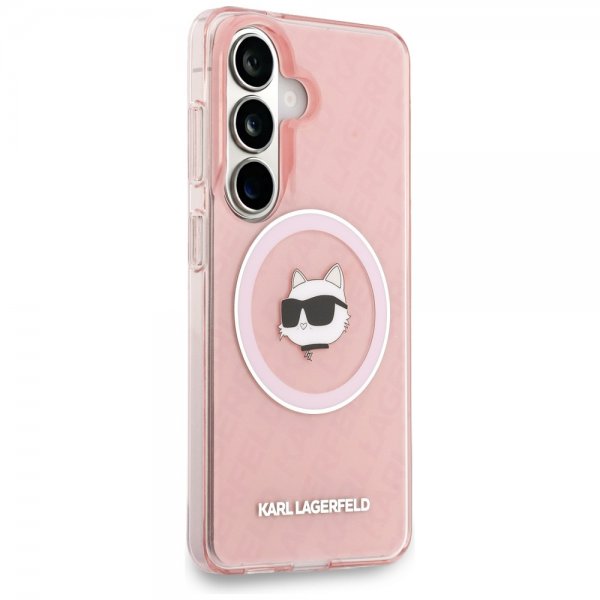Karl Lagerfeld Samsung Galaxy S26 Plus Cover Choupette MagSafe Rosa