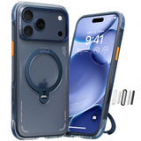 Torras iPhone 17 Pro Max Cover Ostand Q3 Air Deep Blue