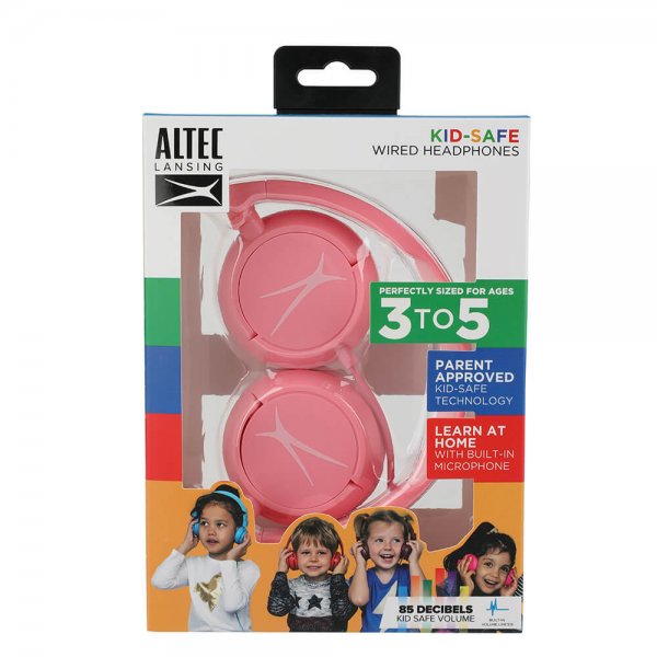 Altec Lansing Høretelefoner Børn Kablet On-Ear Lyserød