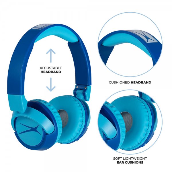 Altec Lansing Høretelefoner Børn Trådløs 2i1 On-Ear Blå