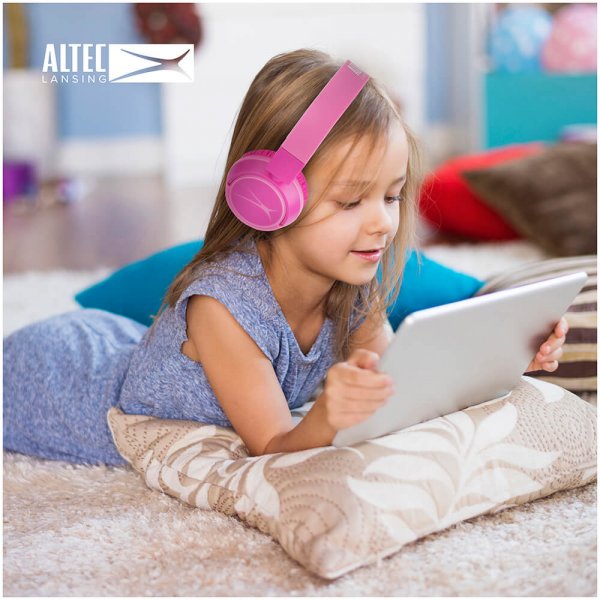 Altec Lansing Høretelefoner Børn Trådløs 2i1 On-Ear Lyserød
