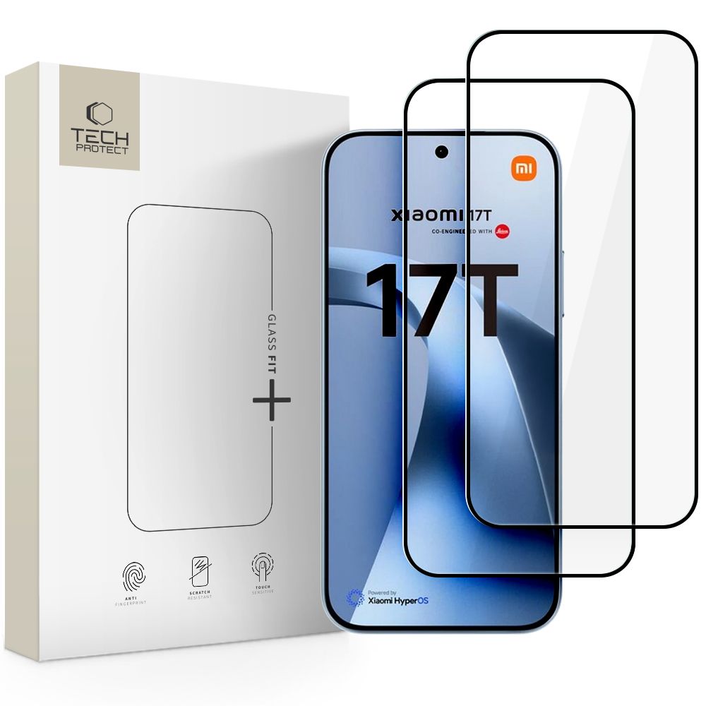 Tech-Protect Xiaomi 17T Skærmbeskytter Glass Fit+ 2-pack