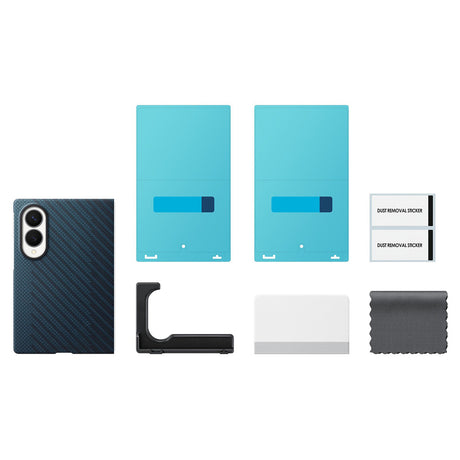 Samsung Original Samsung Galaxy Z Fold 8 Cover Carbon Magnet-etui Blå