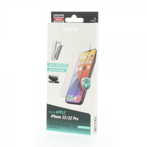 Hama iPhone 12/iPhone 12 Pro Skærmbeskyttelse Protective Glass