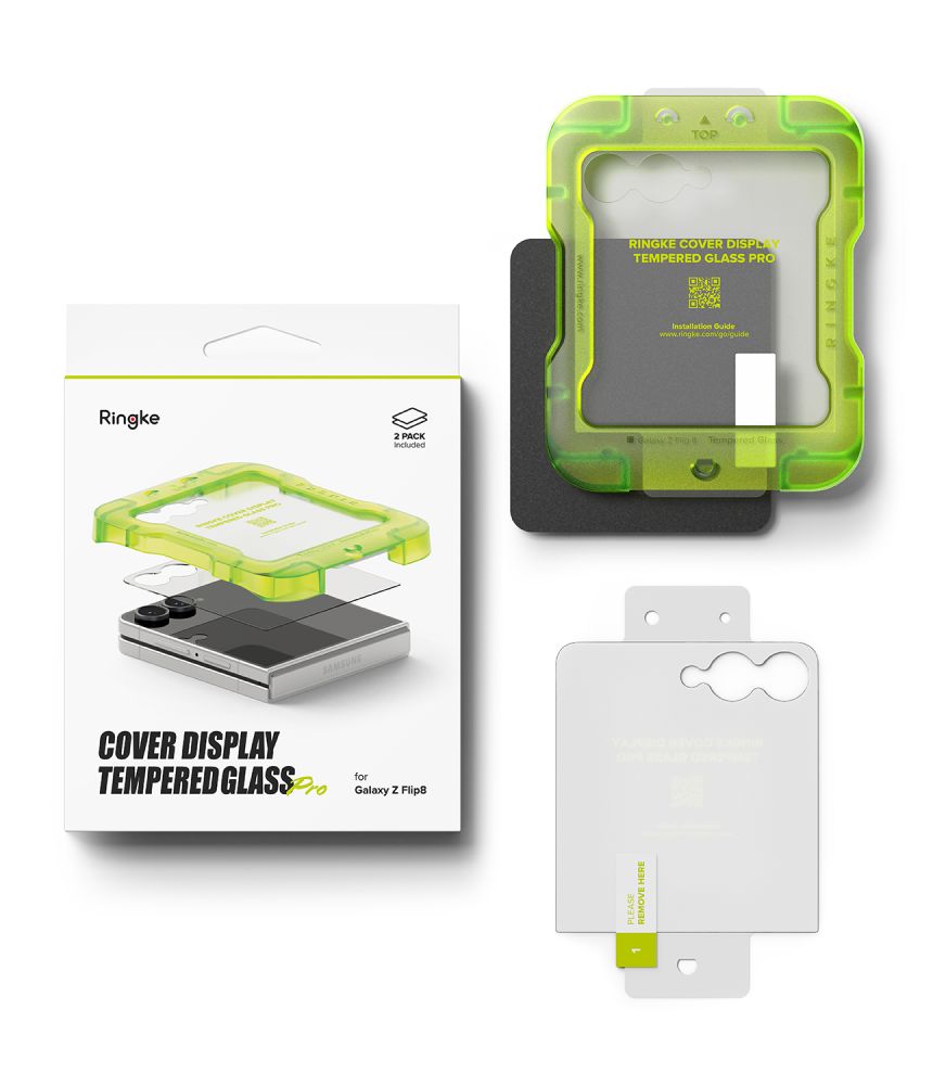 Ringke Samsung Galaxy Z Flip 8 Skærmbeskytter Easy Slide 2-pack