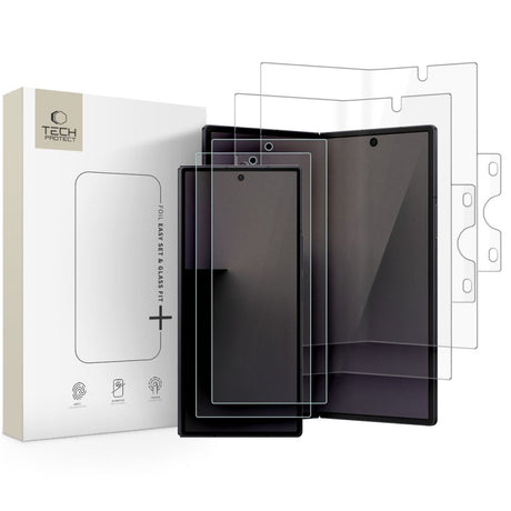 Tech-Protect Samsung Galaxy Z Fold 8 Ultra Skærmbeskytter Easy Set & Glass Fit 4-pack