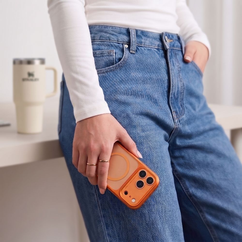 Tech-Protect iPhone 17 Pro Max/iPhone 18 Pro Max Cover MagPrime MagSafe Mat Orange