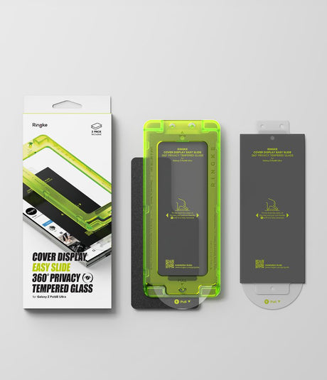 Ringke Samsung Galaxy Z Fold 8 Ultra Skærmbeskytter Easy Slide Privacy 2-pack