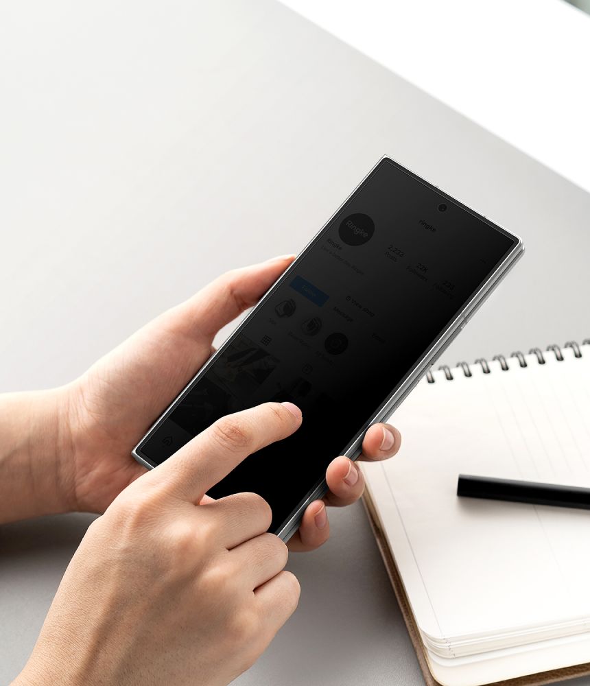 Ringke Samsung Galaxy Z Fold 8 Ultra Skærmbeskytter Easy Slide Privacy 2-pack