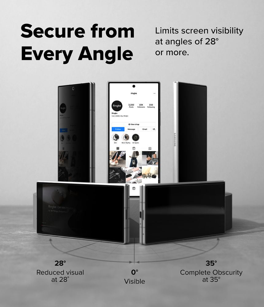 Ringke Samsung Galaxy Z Fold 8 Ultra Skærmbeskytter Easy Slide Privacy 2-pack