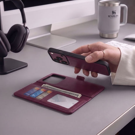 Tech-Protect iPhone 17 Pro/iPhone 18 Pro Etui Wallet MagSafe Rød