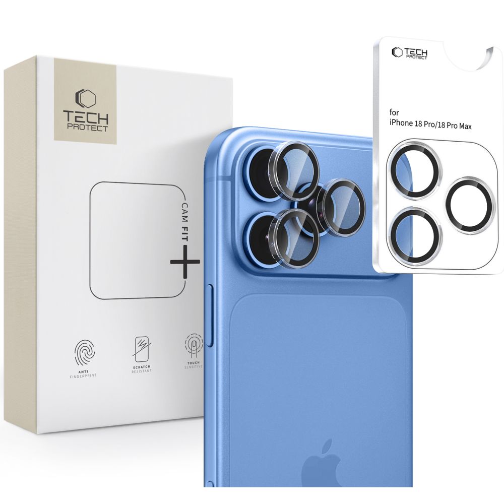 Tech-Protect iPhone 18 Pro/iPhone 18 Pro Max Kameralinsebeskytter Cam Fit+