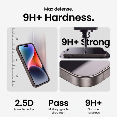 Tech-Protect iPhone 18 Pro Skærmbeskytter & Kameralinsebeskytter Easy Set+ 2-pak