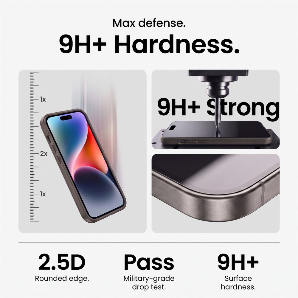Tech-Protect iPhone 18 Pro Max Skærmbeskytter & Kameralinsebeskytter Easy Set+ 2-pack