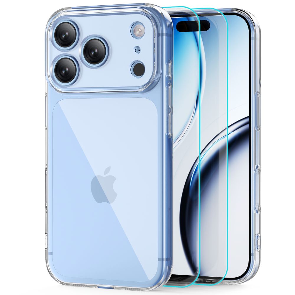 Tech-Protect iPhone 17 Pro/iPhone 18 Pro Cover FlexAir & Skærmbeskytter 2-pak