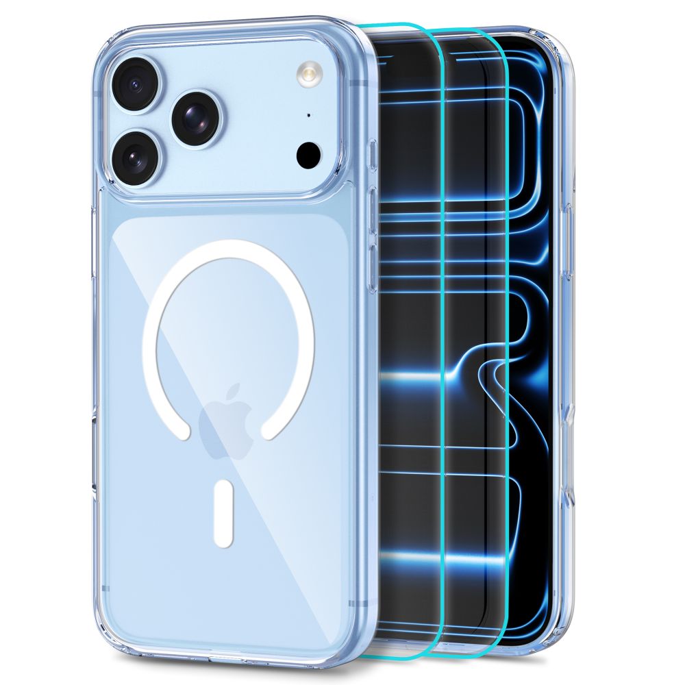 Tech-Protect iPhone 17 Pro Max/iPhone 18 Pro Max Cover FlexAir Hybrid MagSafe & Skærmbeskytter 2-pack