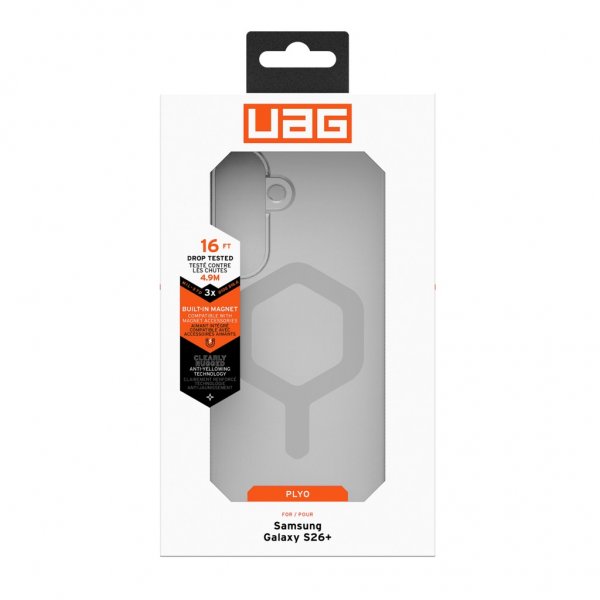 Urban Armor Gear (UAG) Samsung Galaxy S26 Plus Cover Plyo MagSafe Ice/Silver