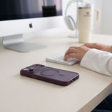 Tech-Protect iPhone 17 Pro Max/iPhone 18 Pro Max Cover MagPrime MagSafe Mat bordeaux