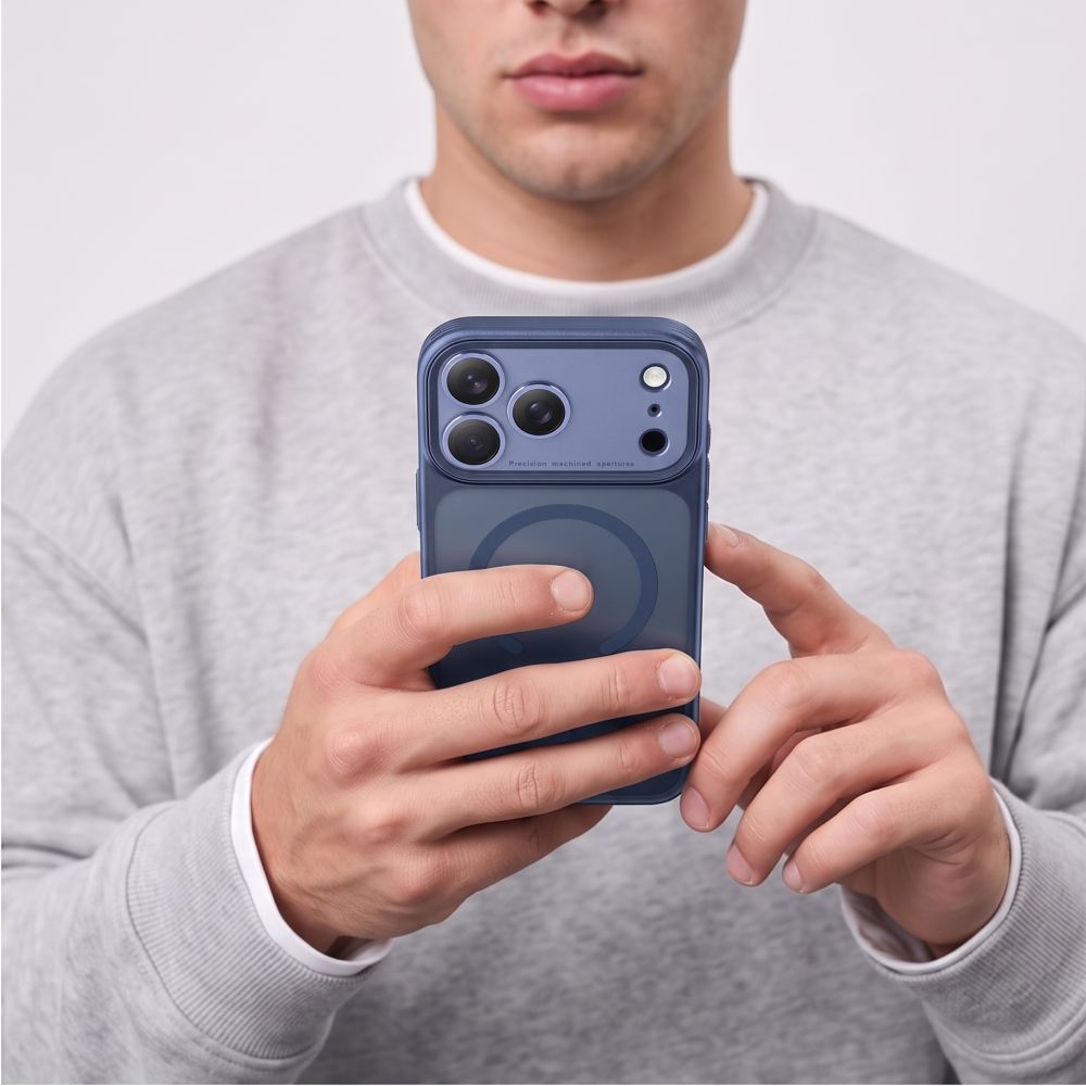 Tech-Protect iPhone 17 Pro Max/iPhone 18 Pro Max Cover MagPrime MagSafe Mat Blå