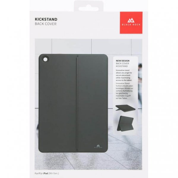 Black Rock iPad 10.2 (gen 7/8/9) Cover med Kickstand, sort