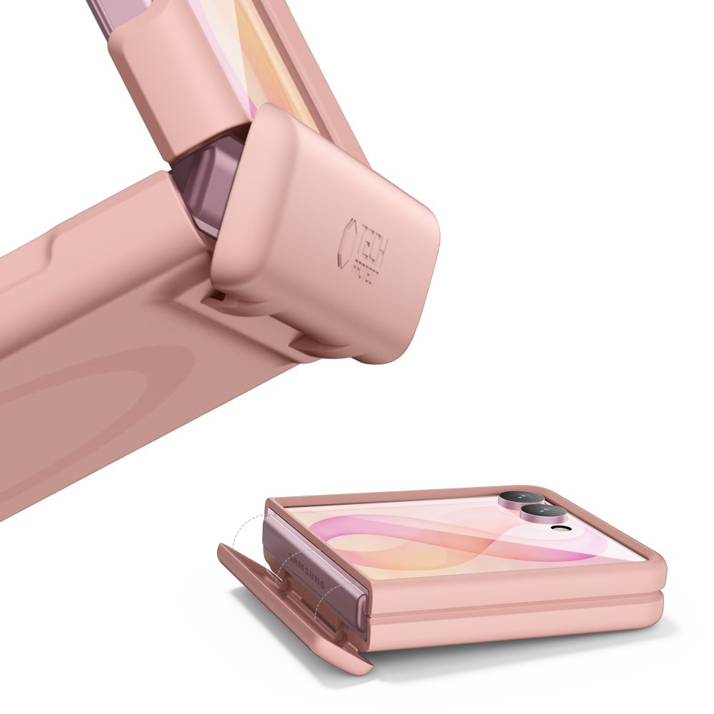Tech-Protect Samsung Galaxy Z Flip 8 Cover Aura MagSafe Lyserød