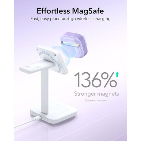 ESR AirPods 4/5 Cover Pulse FlickLock HaloLock Lilla