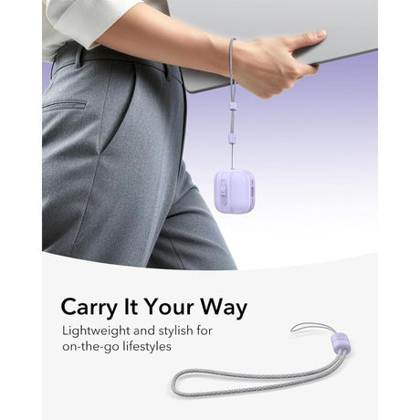 ESR AirPods 4/5 Cover Pulse FlickLock HaloLock Lilla