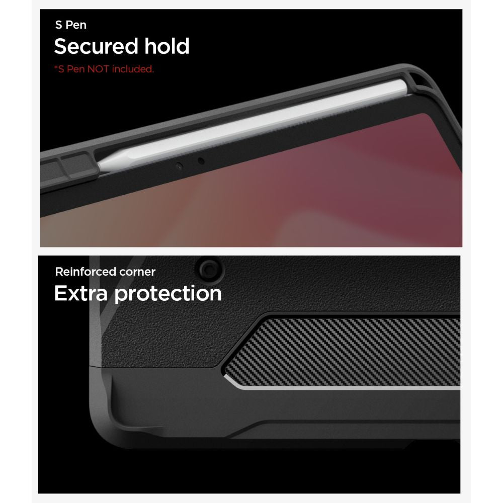 Spigen Samsung Galaxy Tab S12 Plus Cover Tough Armor Pro Sort
