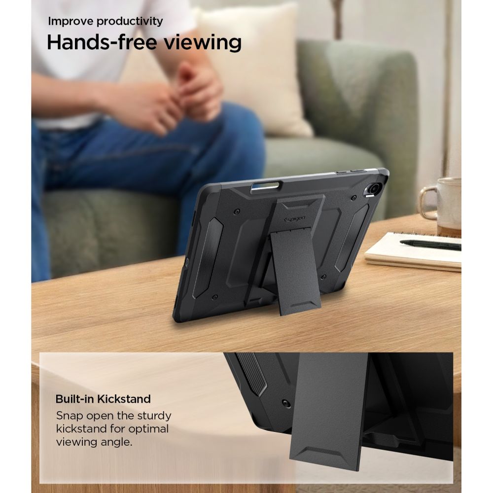 Spigen Samsung Galaxy Tab S12 Plus Cover Tough Armor Pro Sort