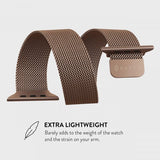 Burga Apple Watch 38/40/41/42mm Rem Metal Mesh Rosaguld