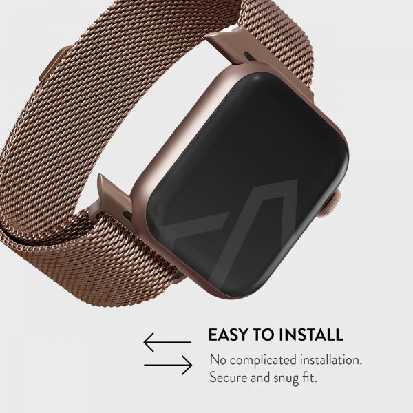Burga Apple Watch 38/40/41/42mm Rem Metal Mesh Rosaguld