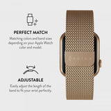 Burga Apple Watch 44/45/46mm/Ultra 49mm Rem Metal Mesh Guld