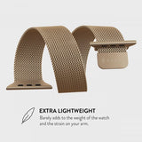 Burga Apple Watch 38/40/41/42mm Rem Metal Mesh Guld