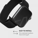 Burga Apple Watch 38/40/41/42mm Rem Metal Mesh Sort