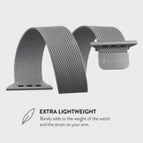 Burga Apple Watch 38/40/41/42mm Rem Metal Mesh Sølv
