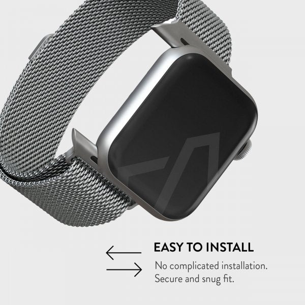 Burga Apple Watch 38/40/41/42mm Rem Metal Mesh Sølv