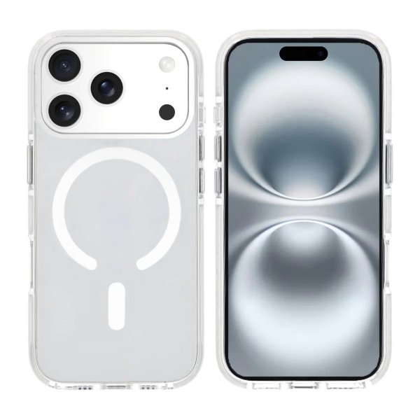 iPhone 17 Pro Max Cover Stødsikkert MagSafe Hvid