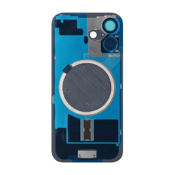 iPhone 16 Bagside Glas med Magnet og Kameralinse - Sort